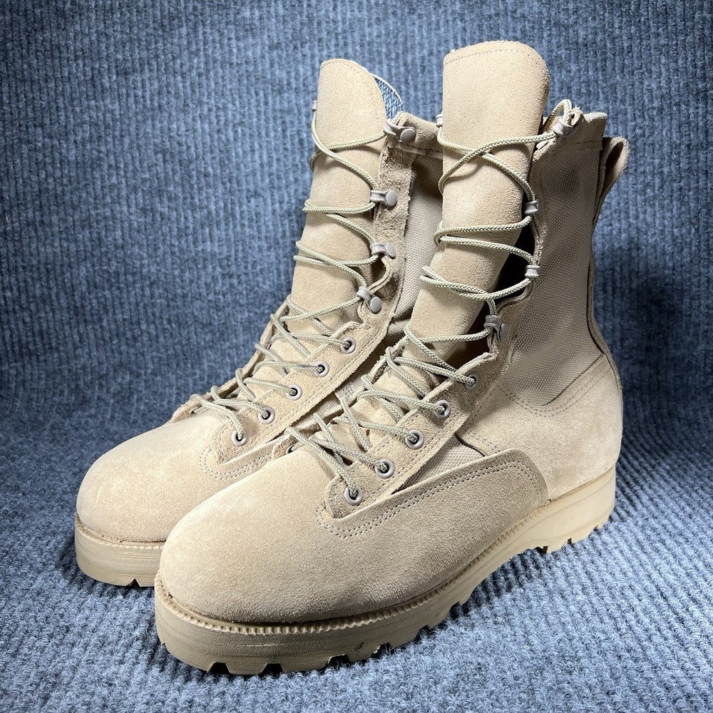 Belleville Gore-Tex Combat Boots Men's Size 9.5 WIDE Tan Military NSN 09-D-0018